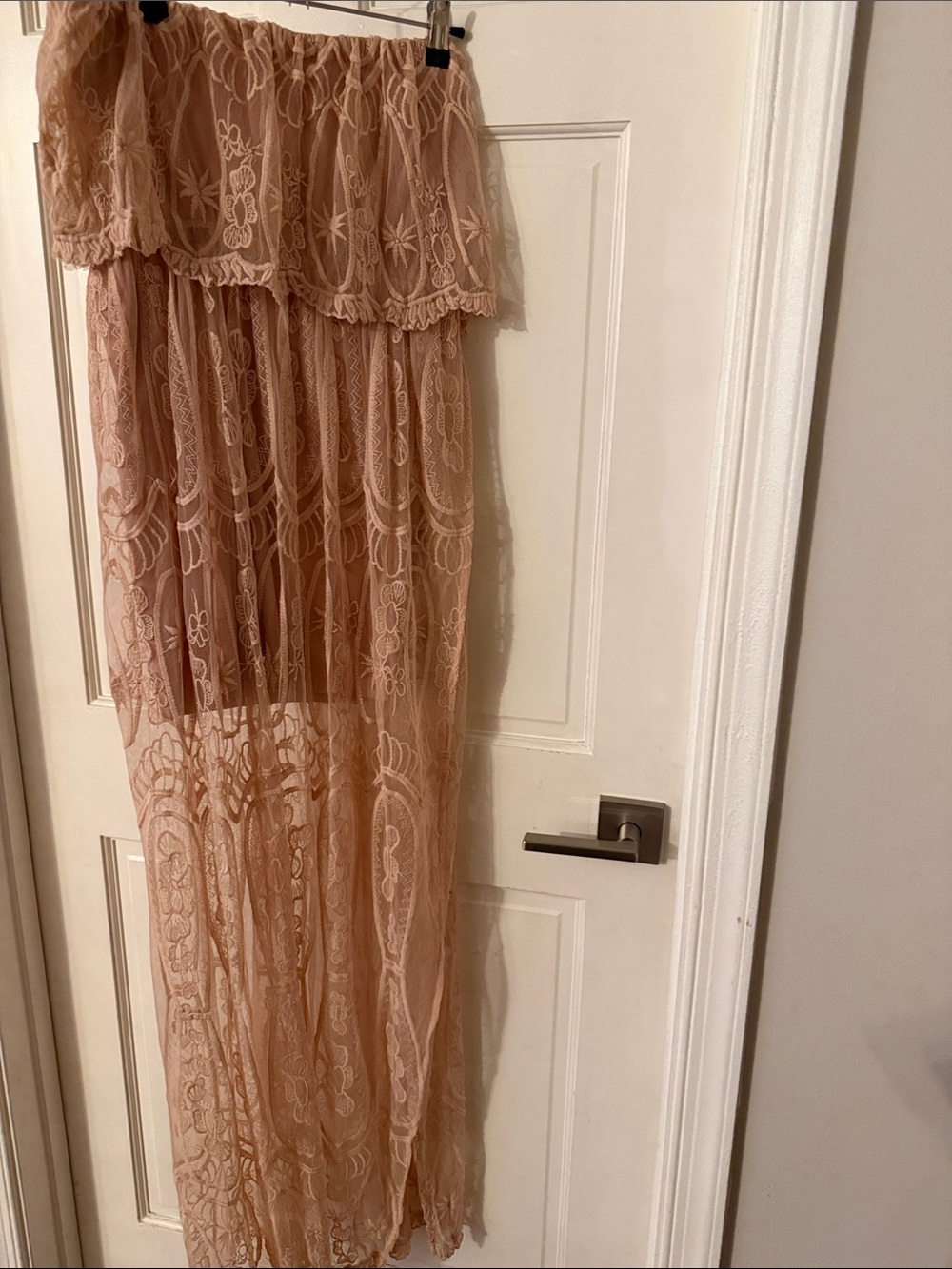 Fashion Nova Blush Pink Lace Summer Cover up